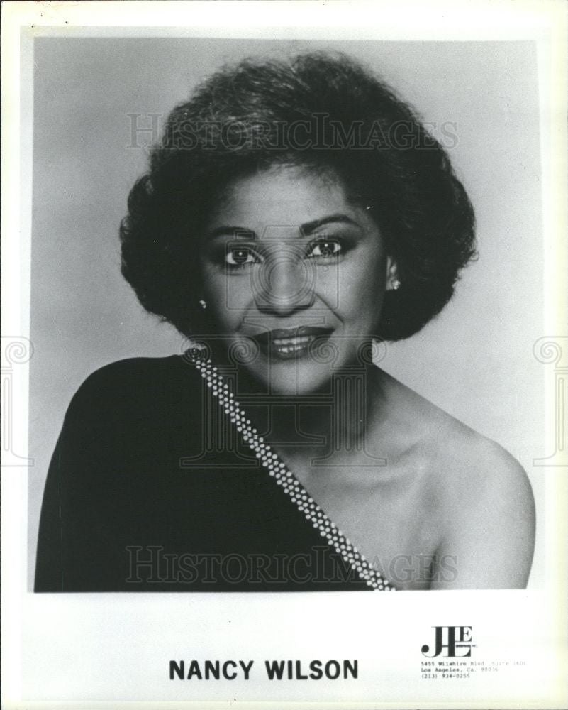 Press Photo Nancy Wilson Singer - Historic Images