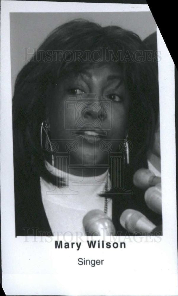 Press Photo Mary Wilson singer - Historic Images
