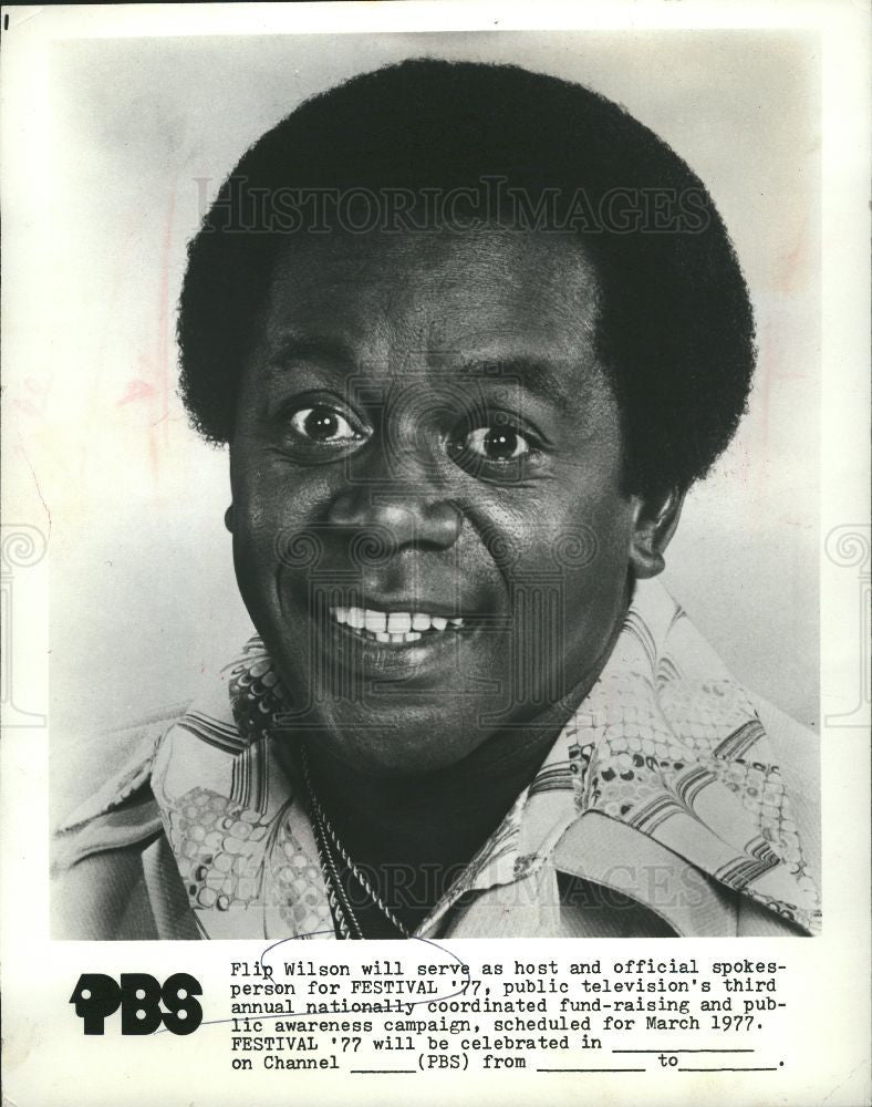 1976 Press Photo Flip Wilson Actor Comedian - Historic Images
