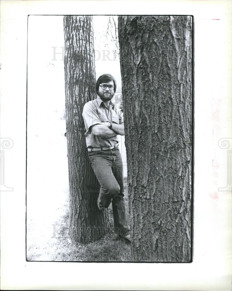 1980 Press Photo Robert Charles Wilson   author - Historic Images