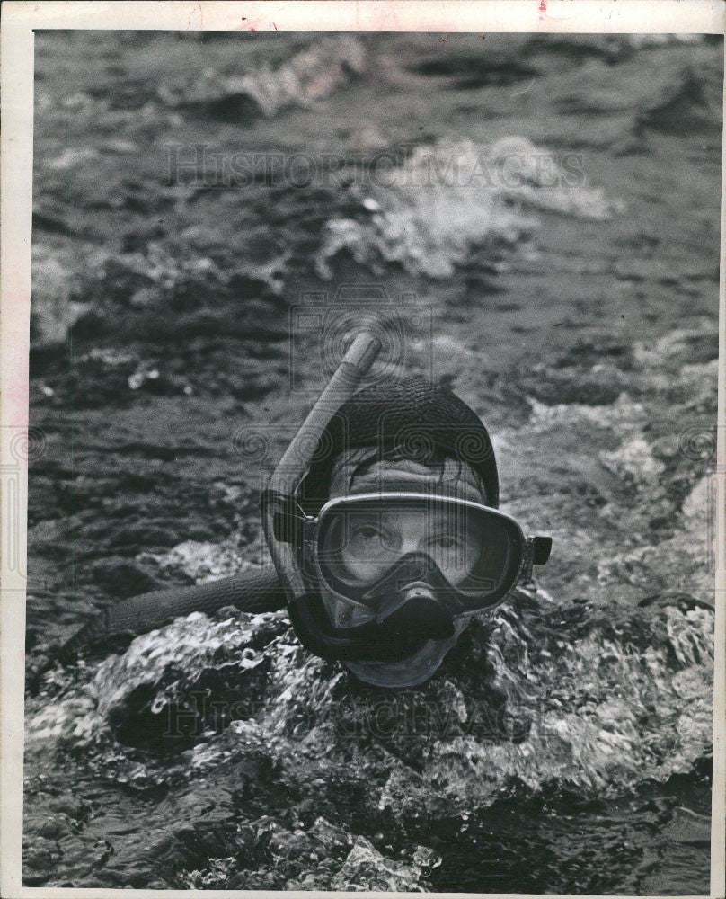 1976 Press Photo Skin diving - Historic Images