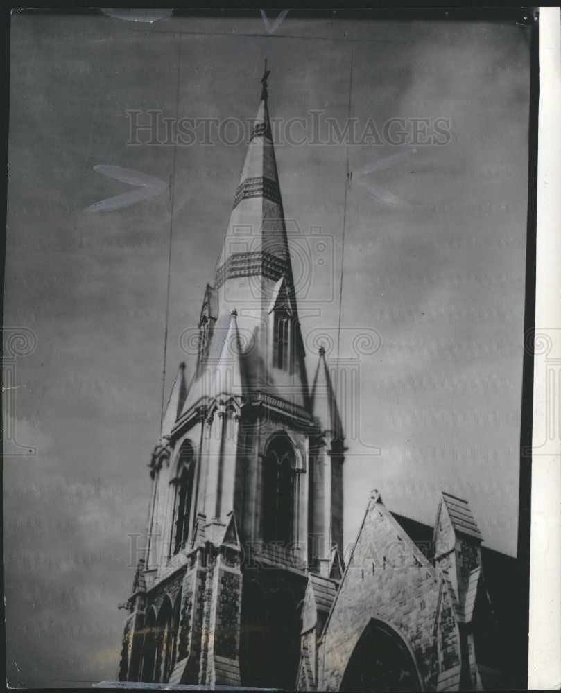 1940 Press Photo England Churches Christ Church Raid - Historic Images