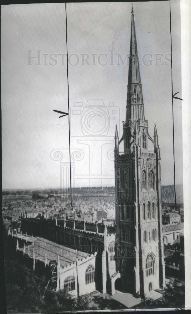1940 Press Photo Coventry Cathedral,England - Historic Images
