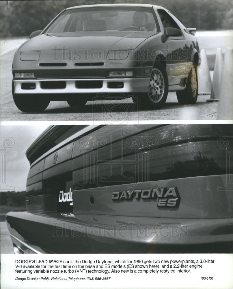 1989 Press Photo Dodge Automobile Daytona ES - Historic Images