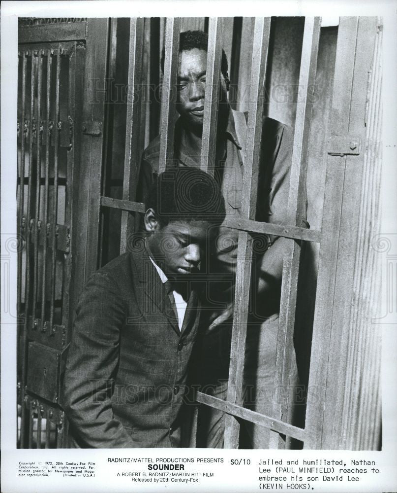 Press Photo Sounder, Paul Winfield, Kevin Hooks - Historic Images