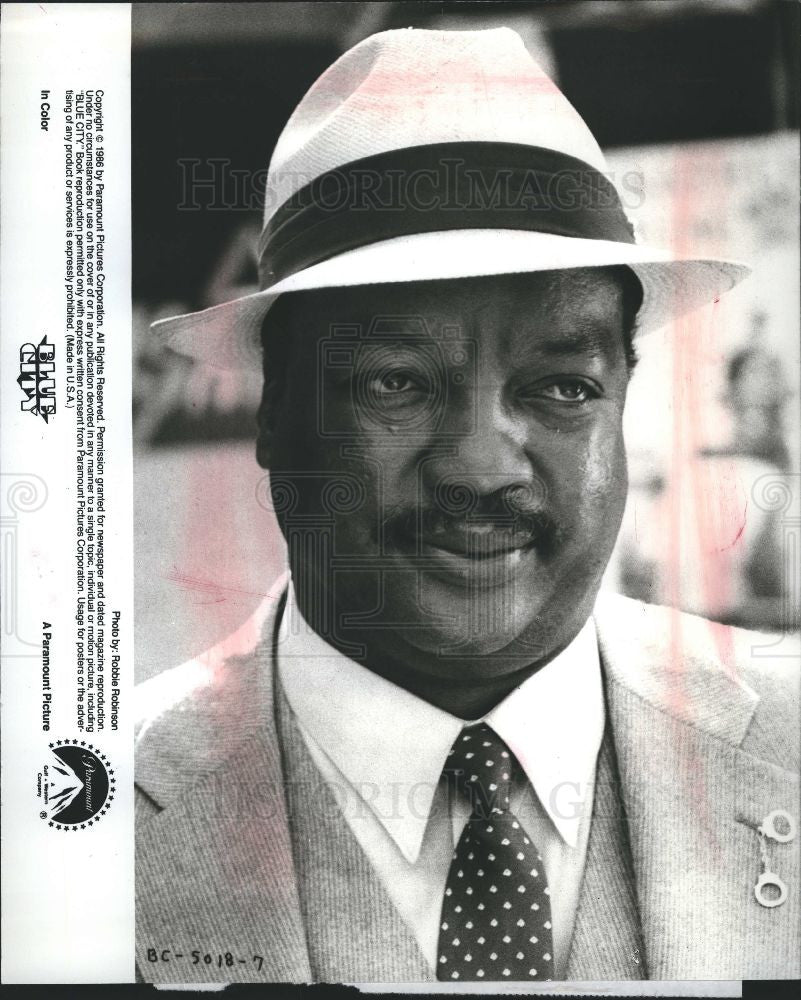 1986 Press Photo Blue City, Paul Winfield, Movie star - Historic Images