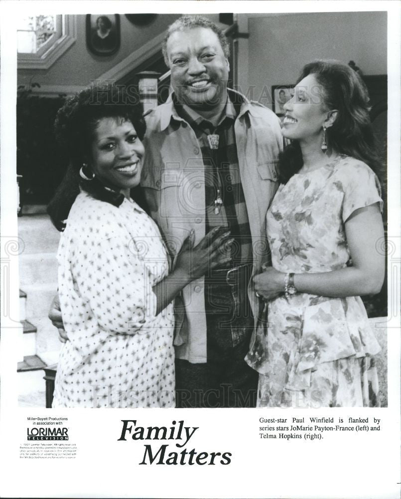 1991 Press Photo Family Matters Paul Winfield - Historic Images