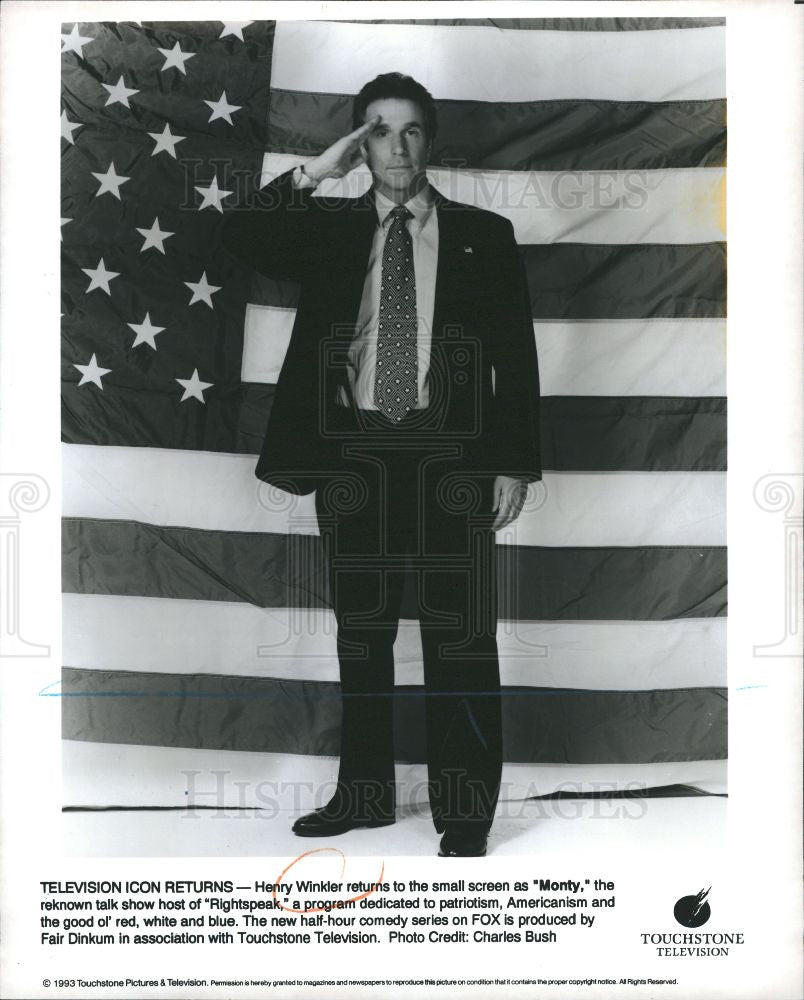1994 Press Photo HENRY WINKLER TELVISION Monty - Historic Images