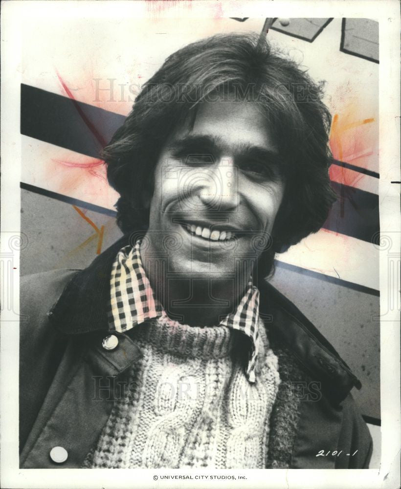 1977 Press Photo Henry Winkler, Heros, Jack Dunn - Historic Images