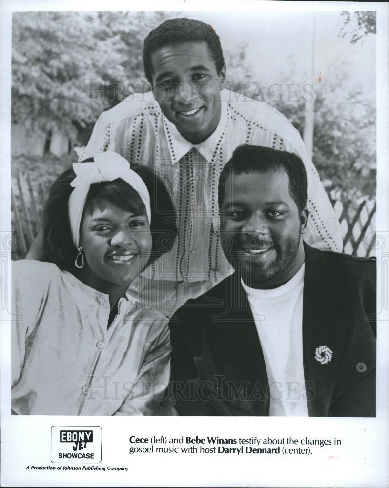 1990 Press Photo Bebe Winans singer - Historic Images