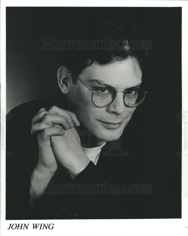 Press Photo John Wing Canadian Comedian Author - Historic Images
