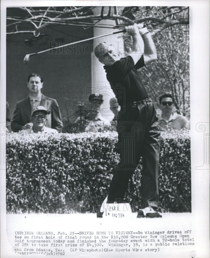 Press Photo Bo Wininger American Proessiona Golfer - Historic Images