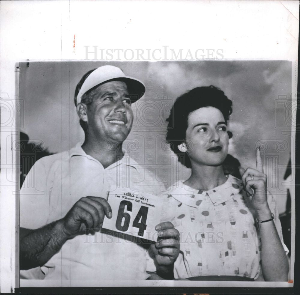 1956 Press Photo Bo Wininger American Golfer - Historic Images