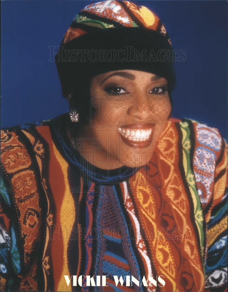 Press Photo Vickie Winans, gospel singer. - Historic Images