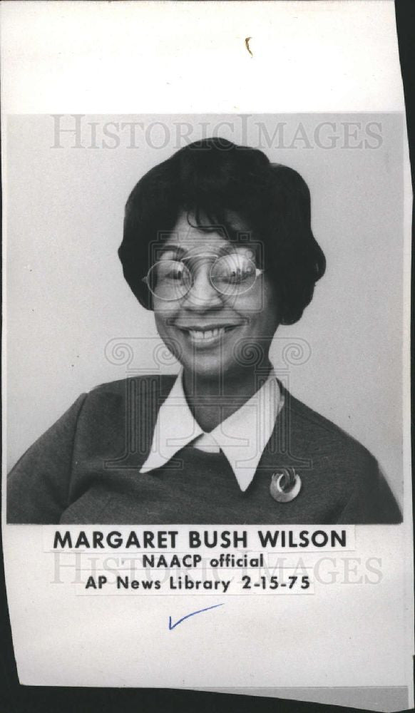 1975 Press Photo Margaret Bush Wilson American Activist - Historic Images