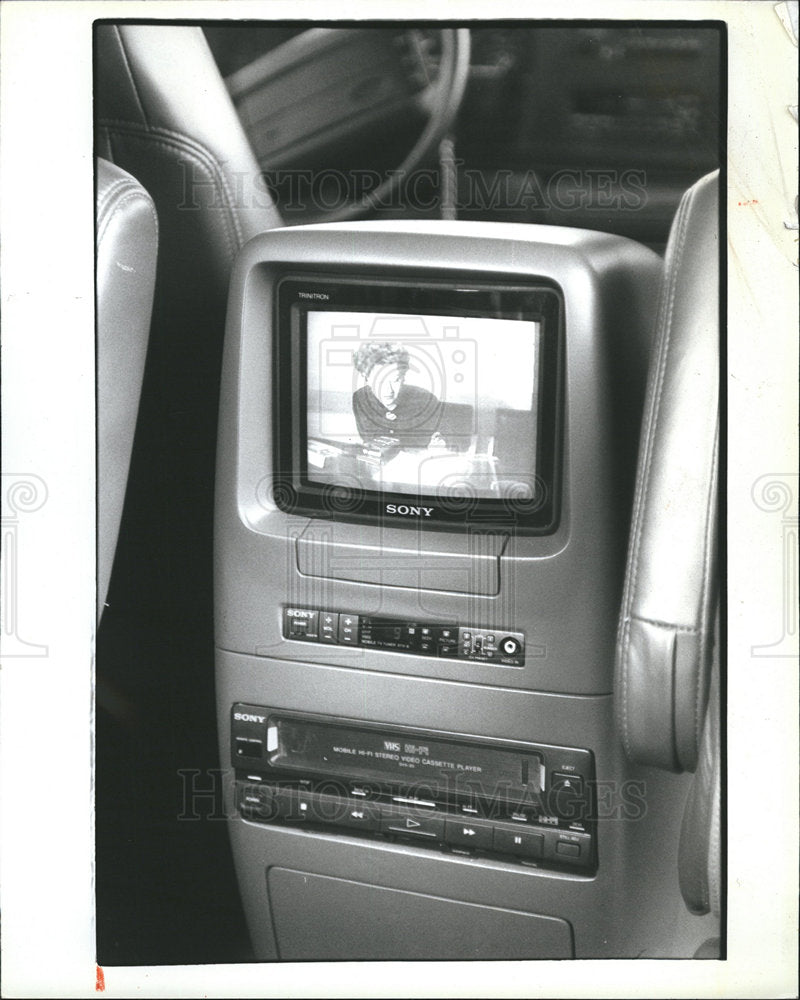 1992 John Engler van magnetic sign seat-Historic Images