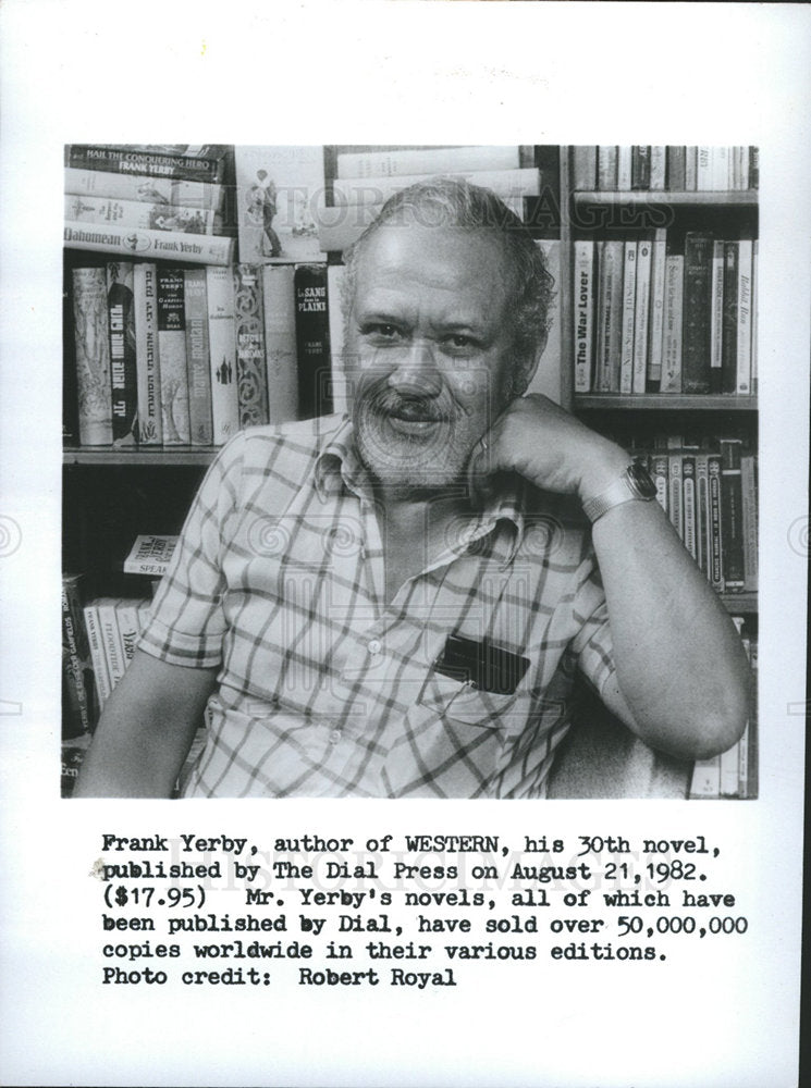 1982 Frank Garvin Yerby novelist writer-Historic Images