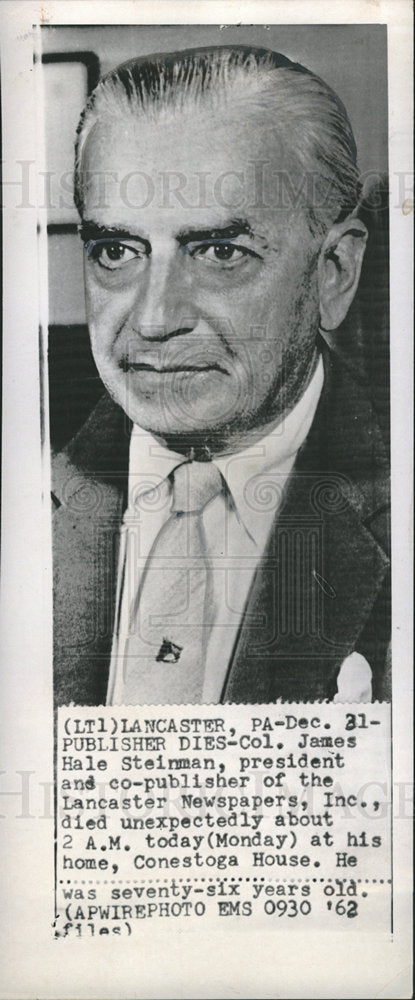 1963 Colonel James Hale Steinman publisher-Historic Images