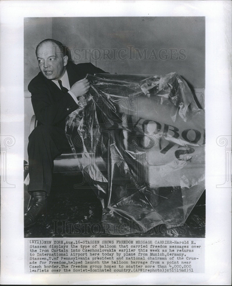 1951 Harold E. Stassen Chairman Crusade-Historic Images