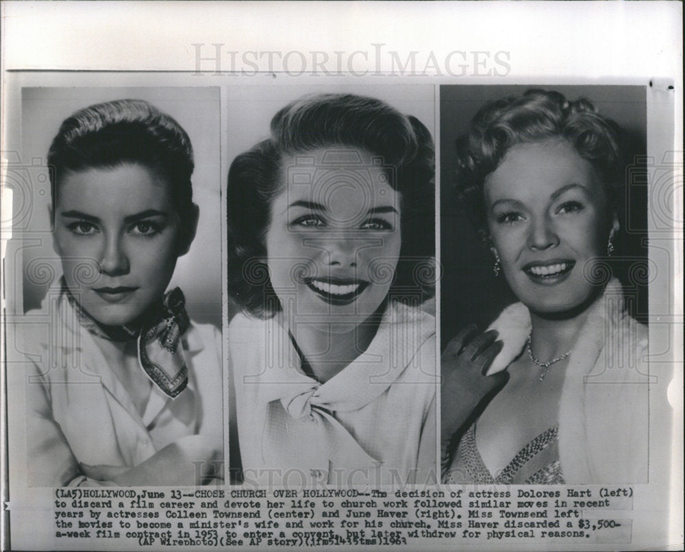 1953 Dolores Hart Haver Townsend actress-Historic Images