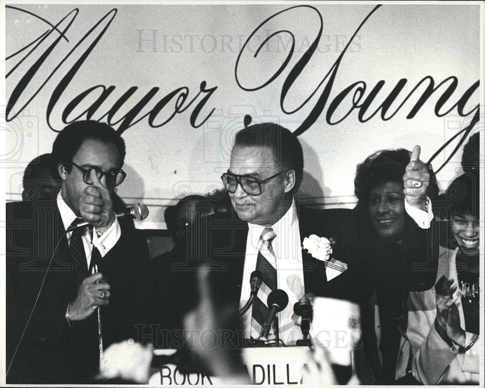 1981 Coleman Young Detroit Mayor-Historic Images