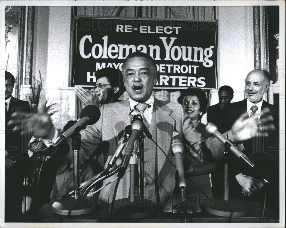 1977 Coleman Alexander Young Mayor Detroit-Historic Images