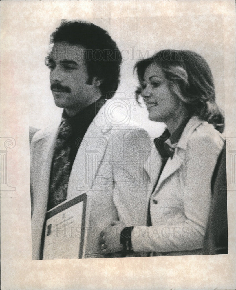 1975 Vincent Mazzaro with fiance-Historic Images