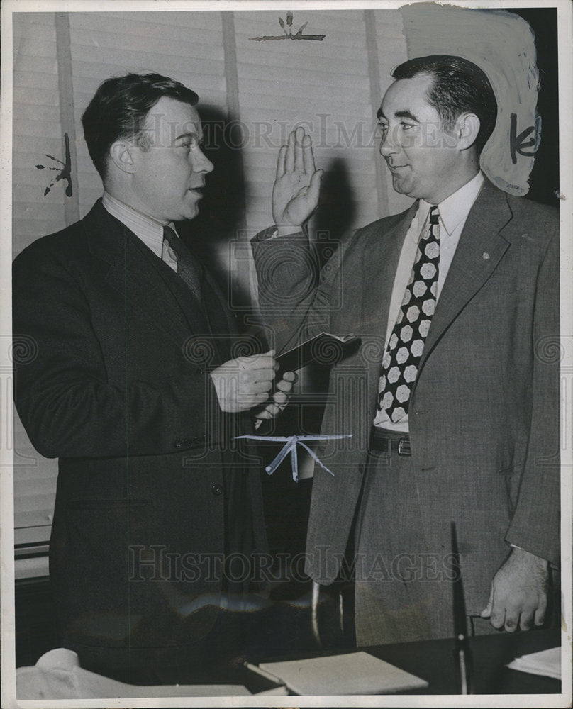 1946 Press Photo Walter Reuther Emil Mazey New Deal - dfpb10753- Historic Images