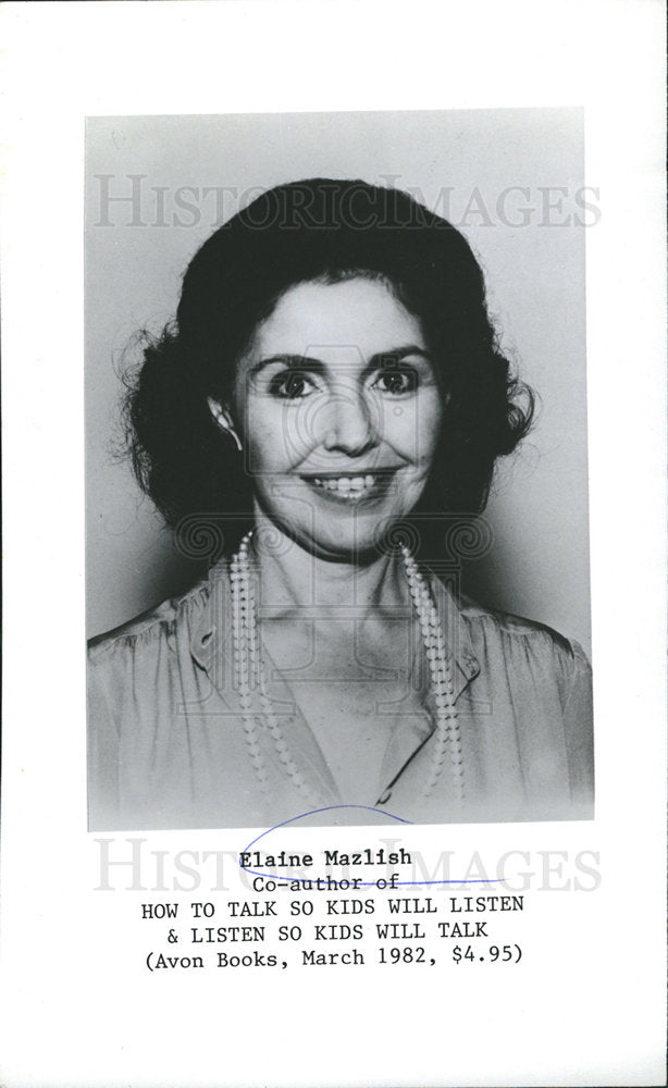 1982 Elaine Mazlish Author How to Talk - dfpb10793 - Historic Images