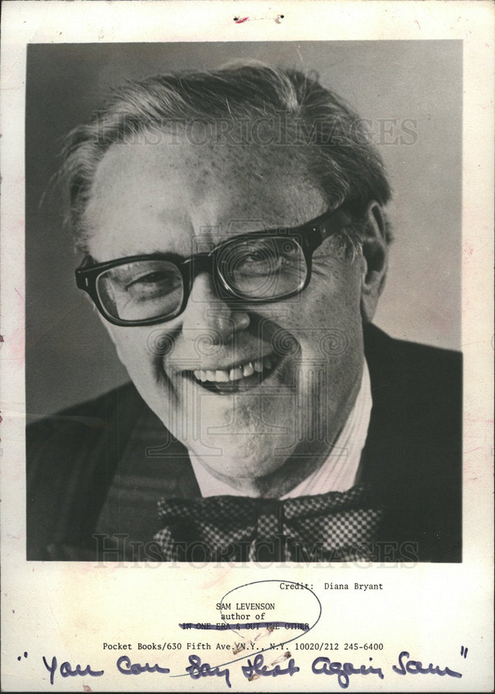 1980 Sam Levenson American humorist writer - dfpb11109 - Historic Images