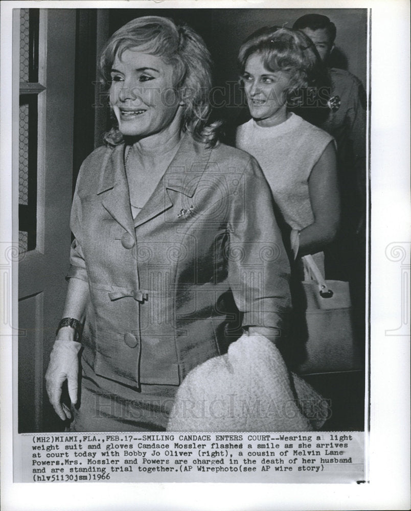 1966 Press Photo Candace Mossler Melvin Lane Powers - dfpb11903- Historic Images