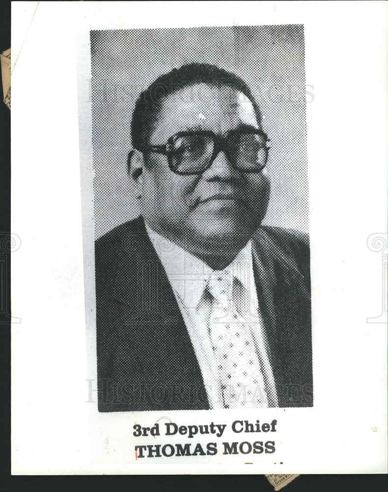 1993 THOMAS MOSS 3rd Deputy Chief-Historic Images