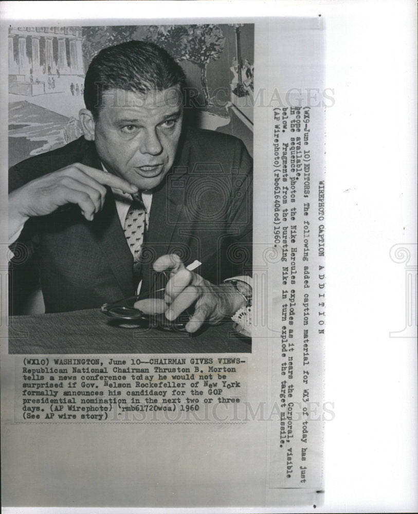 1960 Thruston B. Morton  GOP Rockefeller-Historic Images