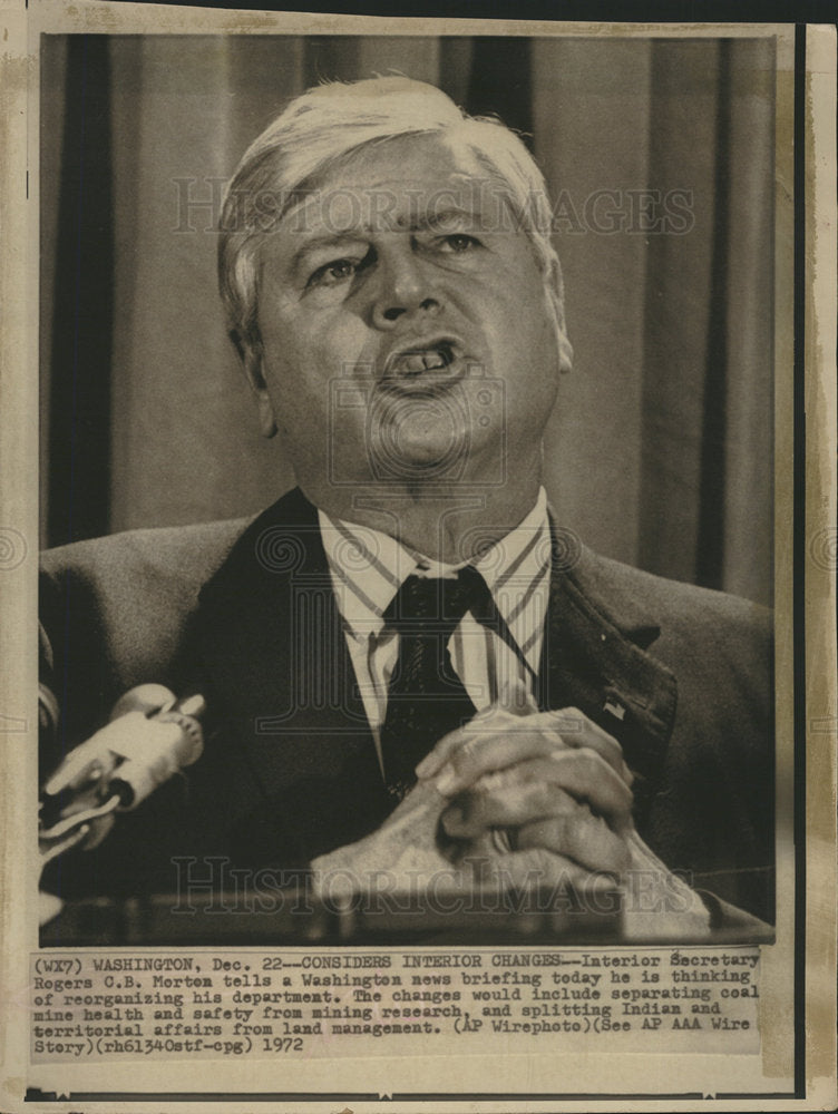 1972 Rogers C.B. Morten Interior Secretary - dfpb12513 - Historic Images