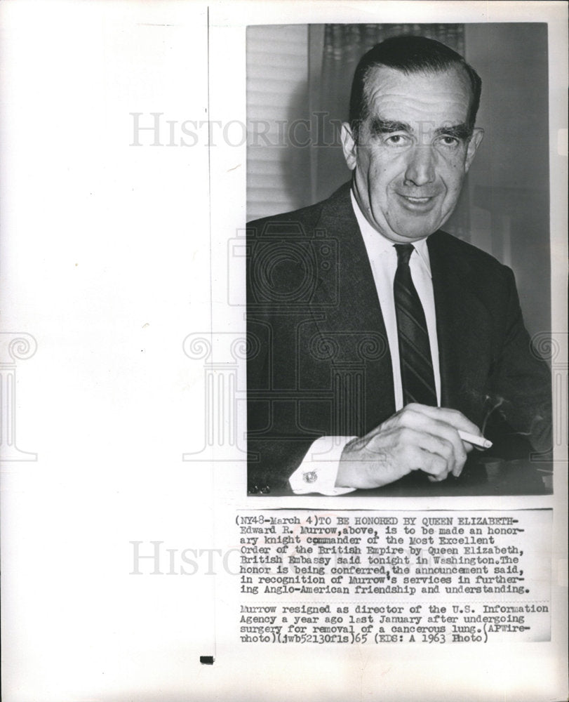 1965 Edward R Murrow knight Anglo American-Historic Images