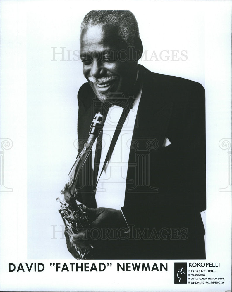 1995 David &quot;Fathead&quot; Newman saxophonist-Historic Images