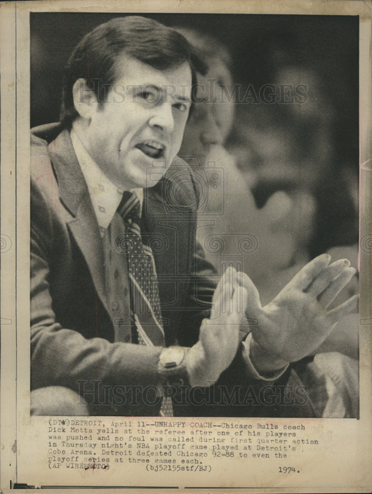 1974 Chicago Bulls coach Dick Motta-Historic Images