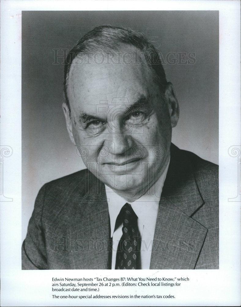 1987 Edwin Newman Host Television Series-Historic Images