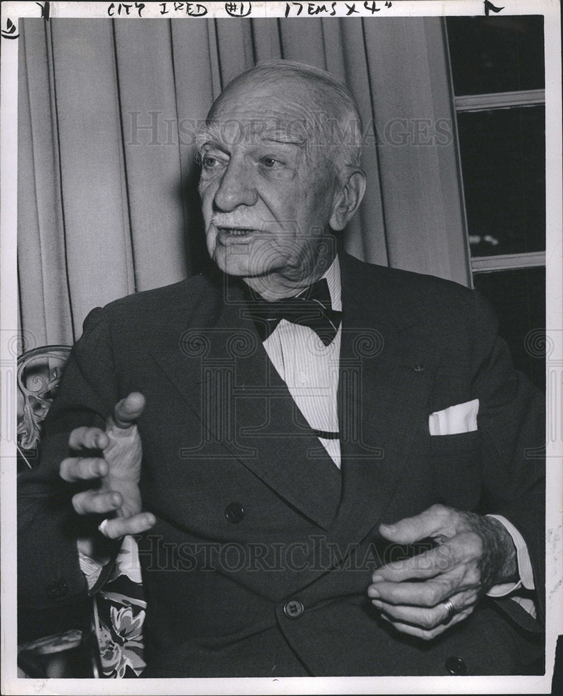 1955 Charles Stewart Mott Mayor Flint-Historic Images