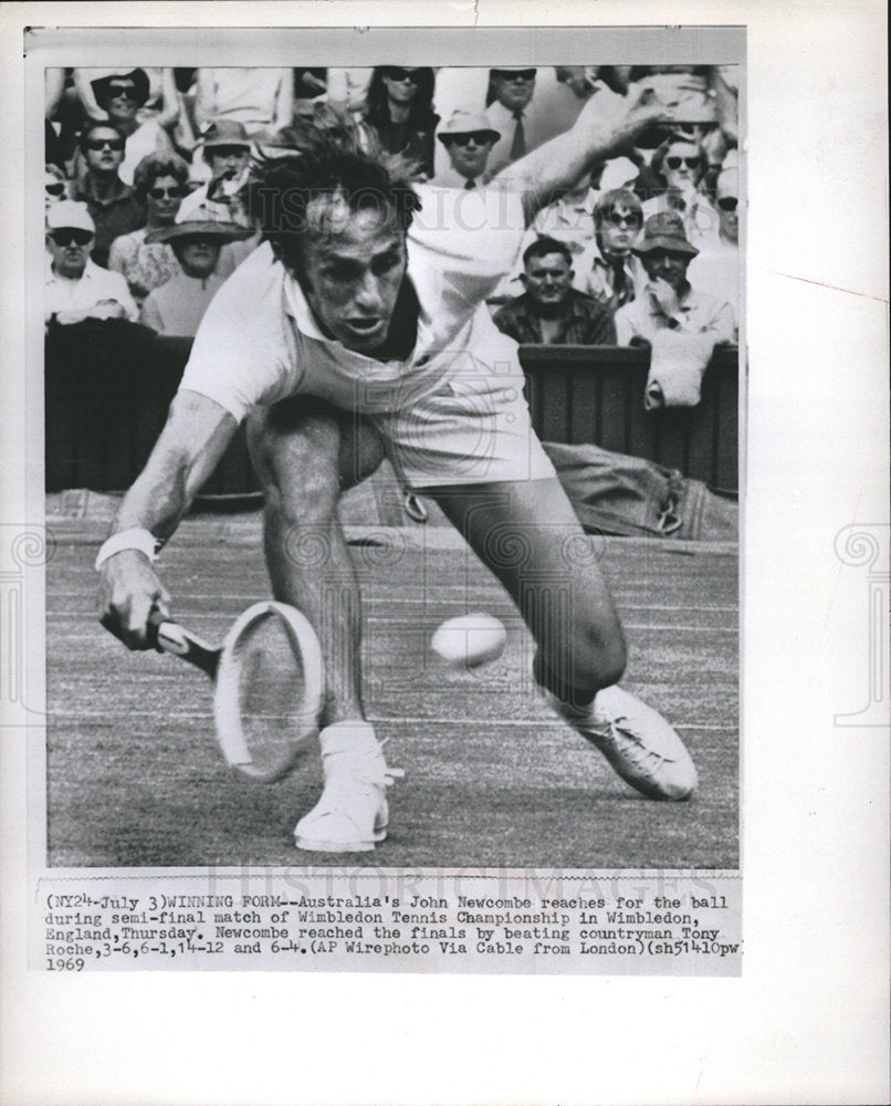 1969 John Newcombe Wimbledon Championship-Historic Images