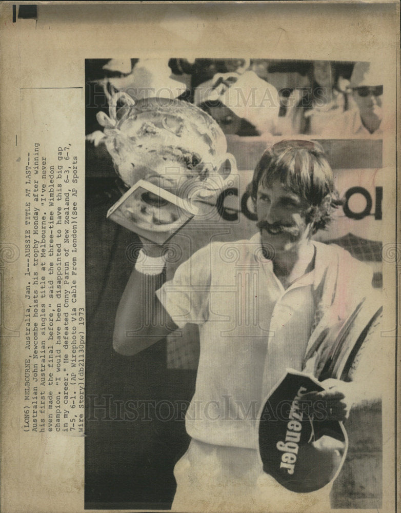 1973 John Newcombe Australian Open Tennis-Historic Images