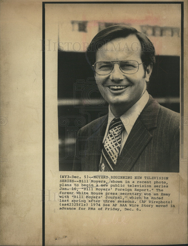 1974 Bill Moyers Foreign Report White House-Historic Images