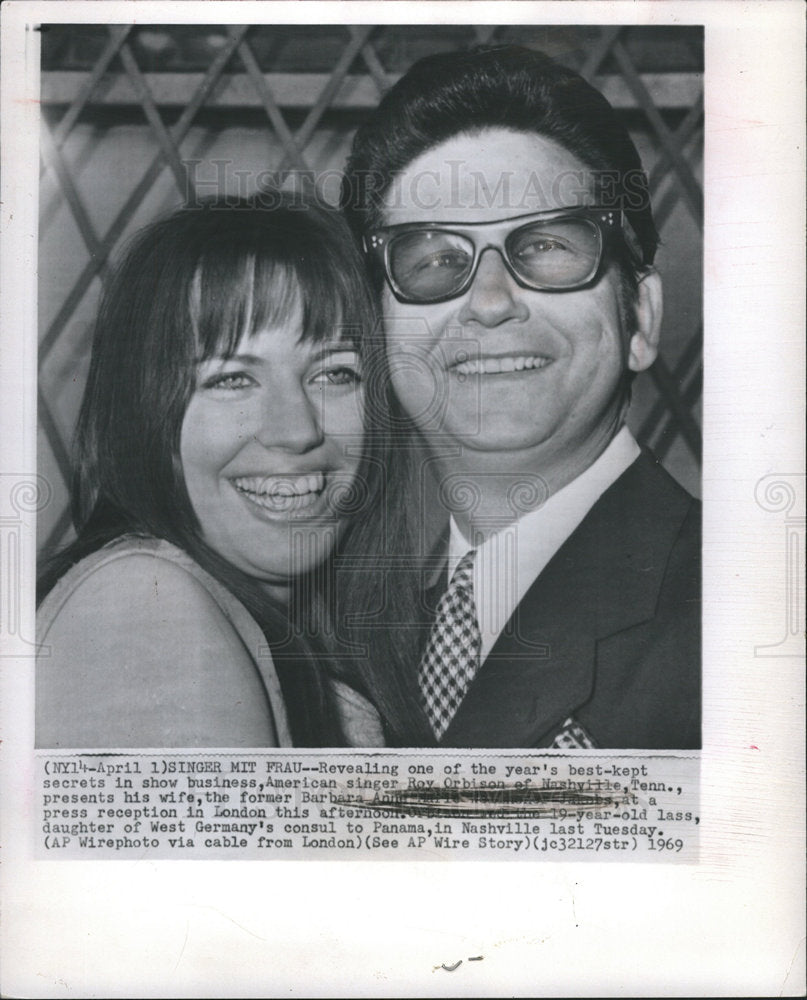 1969 Roy Kelton Orbison  American singer-Historic Images