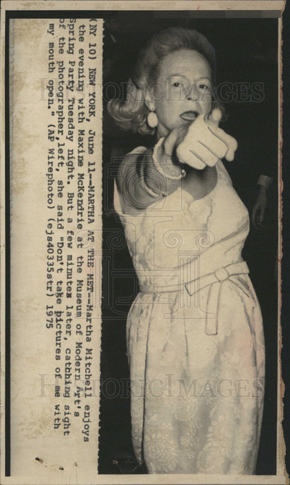 1975 Martha Mitchell Watergate scandal wife-Historic Images