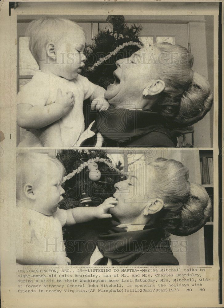 1973 Martha Mitchell Colin Beardsley home-Historic Images