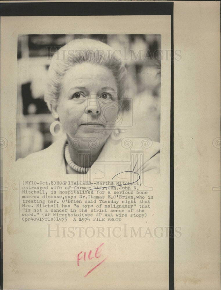 1975 Martha Mitchell The Mouth of the South-Historic Images