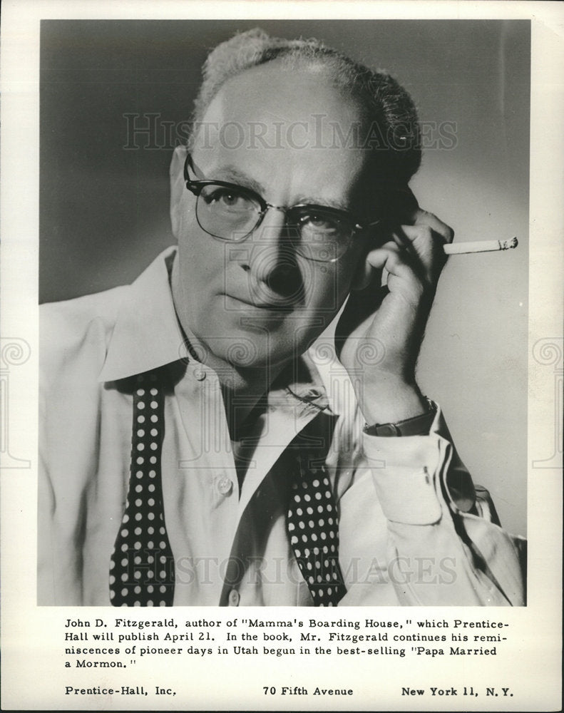 1958 John D. Fitzgerald, author-Historic Images
