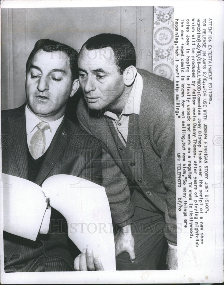 1961 Joey Bishop Danny Thomas-Historic Images