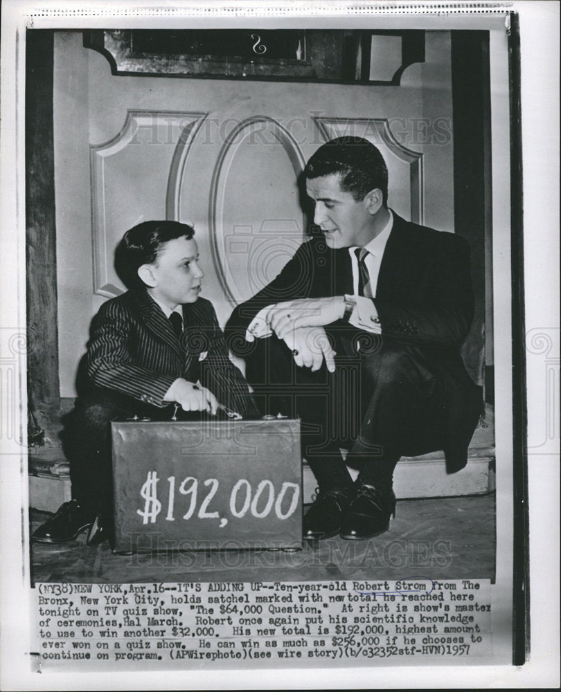 1957 The $64,000 Question Robert Strom Hal-Historic Images