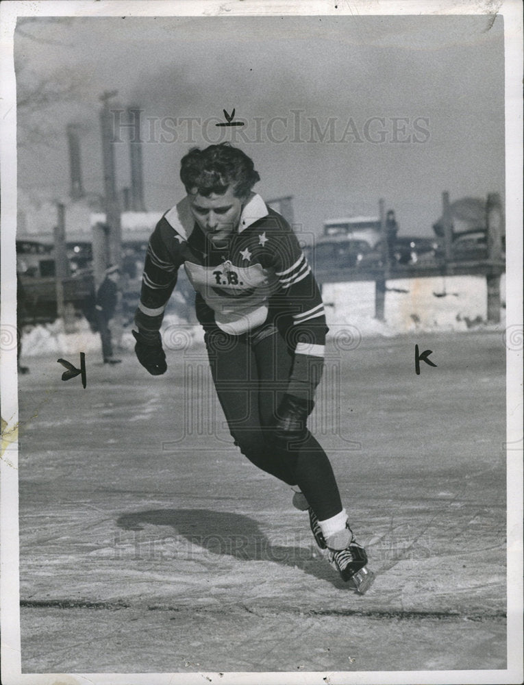 1957 marlene kurant ice skating-Historic Images